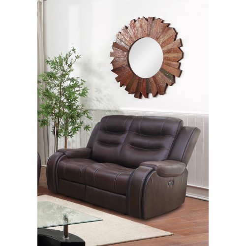 Scotty Power Reclining Loveseat Rustic Brown